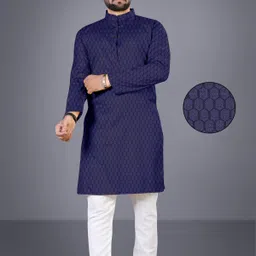 luck fashoin Men Cotton Blend Kurta Set image 1