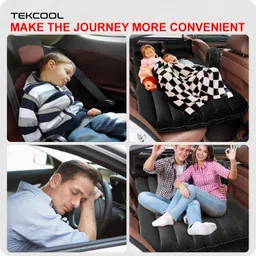 chrtech Inflatablebed-Black-Baleno Premium Finish & Waterproof Car Inflatable Bed image 5