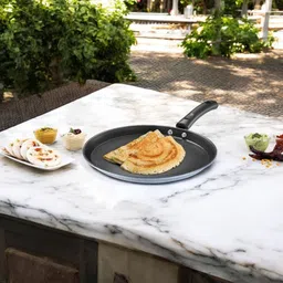 lazywindow Premium Quality Nonstick Souce Pan & Tawa 16 cm, 22 cm diameter image 5