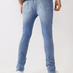 True Religion Men SN Jacky Skinny Fit Mildly Distressed Heavy Fade Cotton Jeans image 4