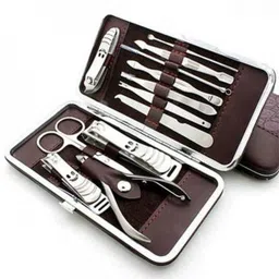 utrust 12 Pc Manicure Nail Clippers Set Grooming Kit.-picture-23