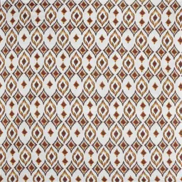 florida Brown Geometric 144 TC Microfiber Single Bed Sheet Bedsheet 1 Pillow Heaven Collection image 5