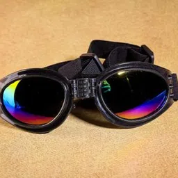 RANDOM COLOUR Dog Sunglasses Dog Goggles for Medium Large Breed Dogs, Wind Dust Fog Protection Eye Wear Pet Glasses with Adjustable Strap for Motorcycle Car Driving Swimming Over 15lbs-1 Pcs Goggles [COLOUR MAY VARY)-picture-28