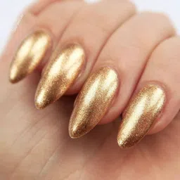 reimichi METALLIC GOLD Soft Smooth Matte Finish Nail Polish image 2