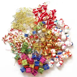 vital creation New_Tree Home Office Decoration with 104 Ornaments Tree Decoration-XMAS Hanging Ornaments Pack of 105 image 4