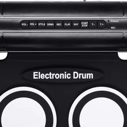 bibox W759 Electronic Drum |Built-in Li-Battery 2000mAh|Portable with audio Jack| Electric 7 Drum Kit Set image 4
