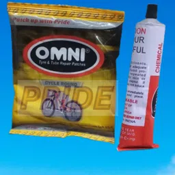 pride Cycle Round 100Pcs with Omni CVF 75ml. Tubed Tyre Puncture Repair Kit Tubeless Tyre Puncture Repair Kit image 2