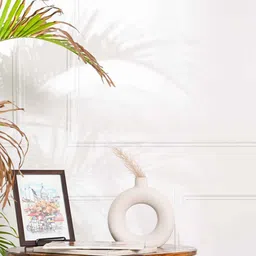 PUREZENTO White Solid Donut Shaped Flower Vases image 2