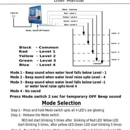 VTech Water level indicator with Buzzer and Mode selection switch Wired Sensor Security System image 3