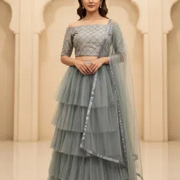 payu Self Design Semi Stitched Lehenga Choli-picture-15