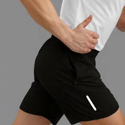 avolt Solid Men Black Casual Shorts image 4