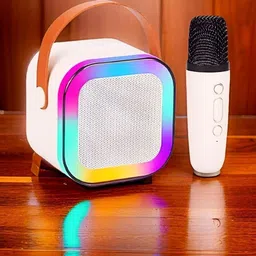NHOUSE Karaoke Speaker K12: Party POP Wireless Bluetooth Speaker with Mic, RGB 28 9 W Bluetooth Speaker image 1