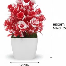 nook and nest Charming Quartet: Bonsai Wild Artificial Plant with Pot image 4