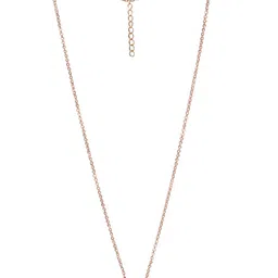 JOKER & WITCH Women Rose Gold-Toned Artificial Stone Studded Swirling Love Jewelry Set image 4