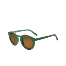 Peter Jones Eyewear Unisex Round Sunglasses with UV Protected Lens 13052GR_S image 2