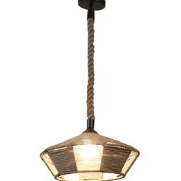 eliante by jainsons lights Berezne Brown Rope Hanging Light image 3