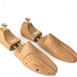 LOUIS STITCH 1 Pair of Cedar Wood Shoe tree with Brass Spring and Pipe - Size 11 or 12 Shoe Tree-picture-10