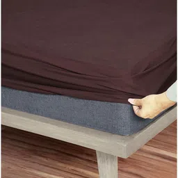 blufurn Double Size Fitted Terry Cotton Breathable, Stretchable, Waterproof Mattress Cover-picture-19