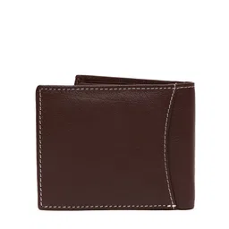 WildHorn Men Brown Textured RFID Protected Genuine Leather Two Fold Wallet image 2