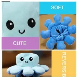 drm Octopus Toy Flip Moody Happy Sad Angry Inside Out- 20 cm image 3