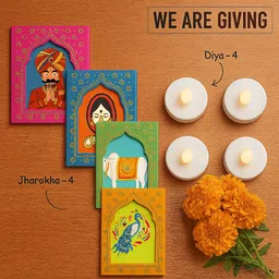 anshkit Paper Tealight Holder Set image 4