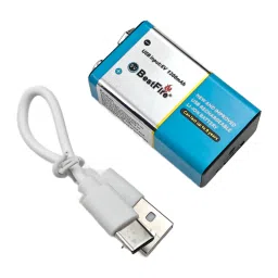 BestFire 9V 1200mAh USB Type-C Rechargeable Li-ion Battery - 6000mWh image 2
