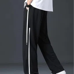 mack jonney Men Colorblock Black Track Pants image 4