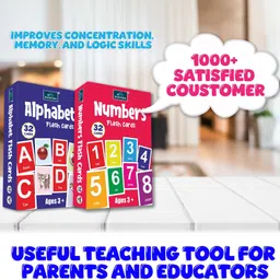 bookford Flash Cards - Set of 2 Flash cards For Kids - Alphabet, and Numbers image 5