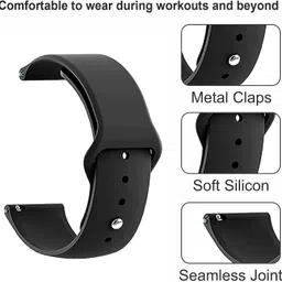 Creations Retail 22MM Combo Smart Watch Strap Compatible for No_is_e ColorFit Pro 3/4/max 22 mm Silicone Watch Strap image 2