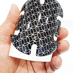 auto pearl Car Door Scratch Protection Sticker Finger Guard (PU) Black Blk63 Car Grab handle image 3