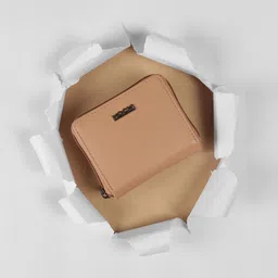 Women Casual Beige Artificial Leather Wallet-image-15