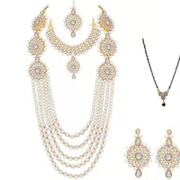 Alloy White, Gold Jewel Set-image-5