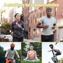 plutoprom Grey Bike Face Mask for Men & Women image 2