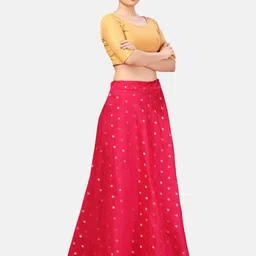 Studio Shringaar Woven Design Maxi Skirt image 3