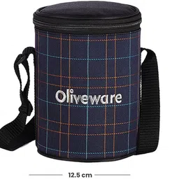 oliveware Absolute Lunch Box | Stainless Steel | Insulated Fabric Bag | Leak Proof 3 Containers Lunch Box image 5