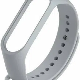 Asotai Silicone Strap for models Band 3 and Band 4, with Plain design green and Grey color (Device not included) Smart Band Strap image 2