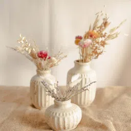 artecasa Set Of 3 The Rustic Pottery Family With Bunch-picture-33