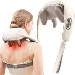 Cordless Neck and Back Massager with Heat | Muscle Relax Machine-image-3
