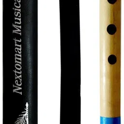 nextomart Musical Combo Flutes C Scale 6 Hole (14 Inch) & G Scale 7 Hole (17 Inch) Bamboo Flute Bansuri with Flute Carry Bag Free Bamboo Flute image 4