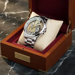 oldiva 40232 Analog Watch - For Men 01SK_Skeleton Watch Golden-picture-13