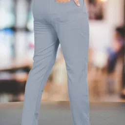 metronaut Regular Fit Men Grey Polyester Trousers image 3