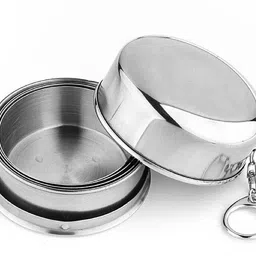 hirush enterprise Stainless Steel Folding Glass Travel Mug Cup Glass/Camping Water Glass Glass Water/Juice Glass-picture-19