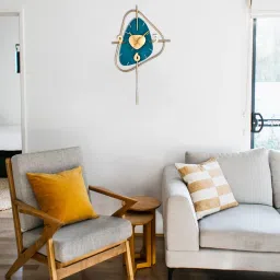 decorativs Ahmet Blue Iron Novelty Wall Clock image 1