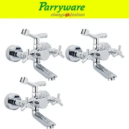 parryware Trio Wall Mixer with Crutch For hand Shower Provision set of 3 pic 394 Wall Mixer with hand Shower Provision Wall Mixer Faucet-picture-19