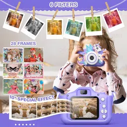 wembley Unicorn Kids Digital Camera Mini Compact for Girls Boys 4 5 6 7 8 Selfie Camera image 5