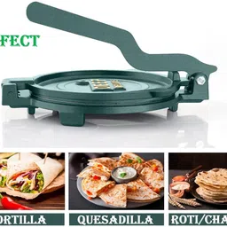 deep 7.5 inch Cast Iron Manual Roti Press / Chapati Maker, Non-Electric Puri Press Roti and Khakra Maker image 5