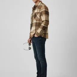 bilbury Men Checkered Fleece Jacket image 3