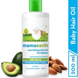 mamaearth Nourishing Baby Hair Oil, with Almond & Avocado Oil Hair Oil-picture-13