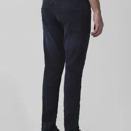 mufti Men Skinny Mid Rise Blue Jeans image 3