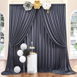 Cam cart 20X10ft ,Dark Grey No Wrinkle Polyester Photography Backdrop 5×10ft 4Pcs Panel Reflector-image-16